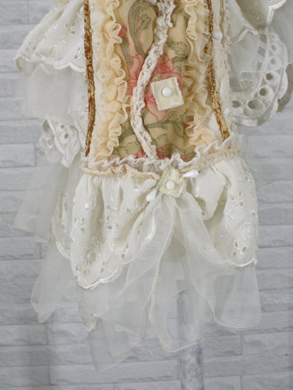 UPCYCLED Jacket Ren Faire Renaissance Festival Peplum Lace Ruffles Plus Size 2X - Picture 4 of 15